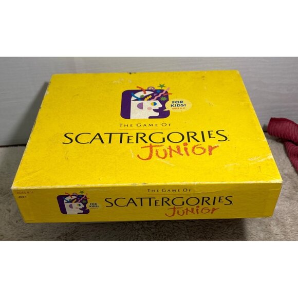 Scattergories Junior Board Game Ages 8-11 Complete Set By Milton Bradley 1990 - Picture 2 of 12